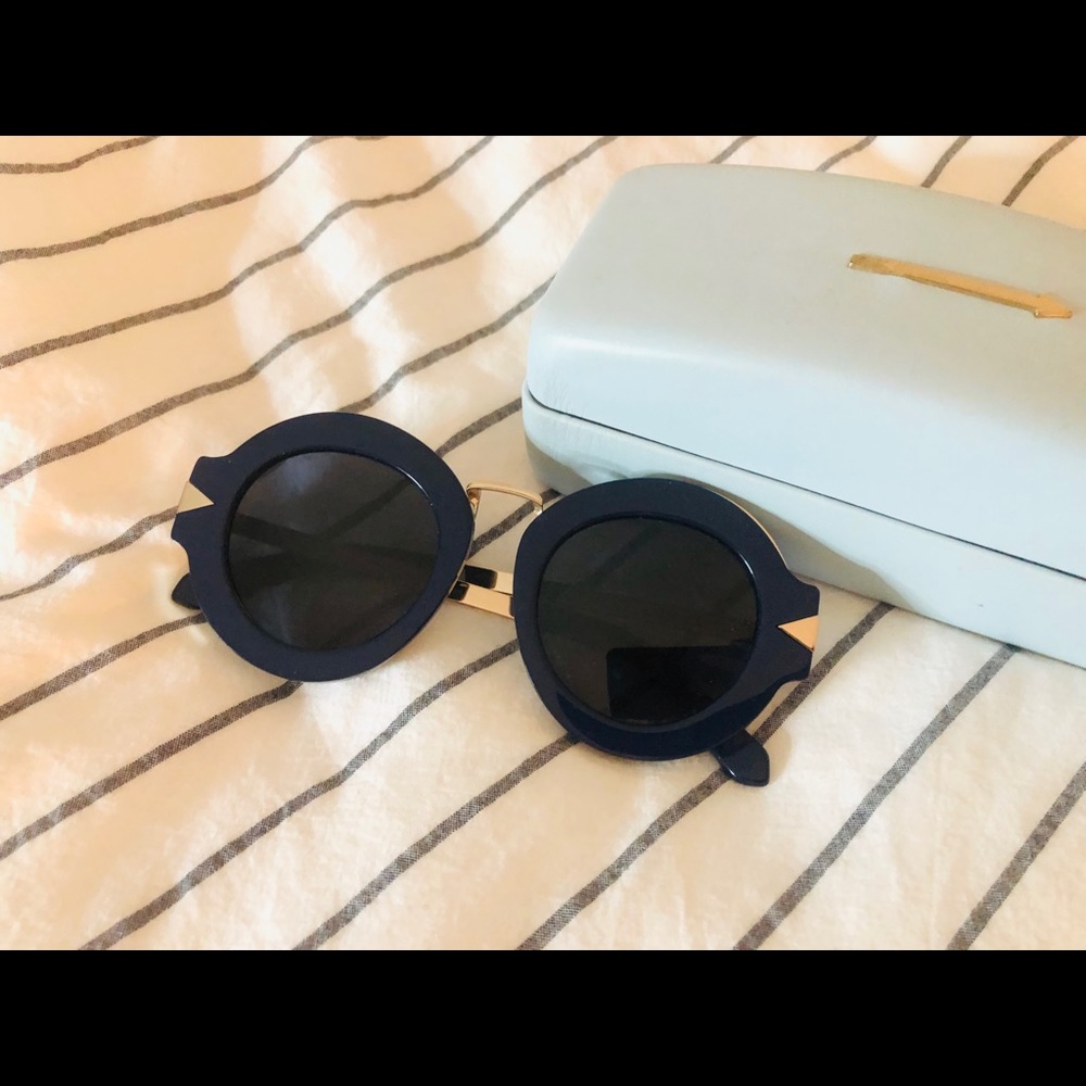 Karen Walker Maze Sunglasses - Navy